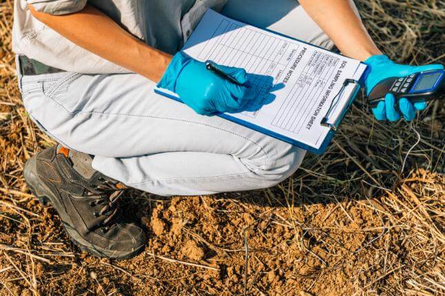 asbestos in soils in Royal Leamington Spa